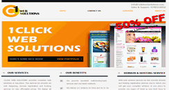 Desktop Screenshot of 1clickwebsolutions.com